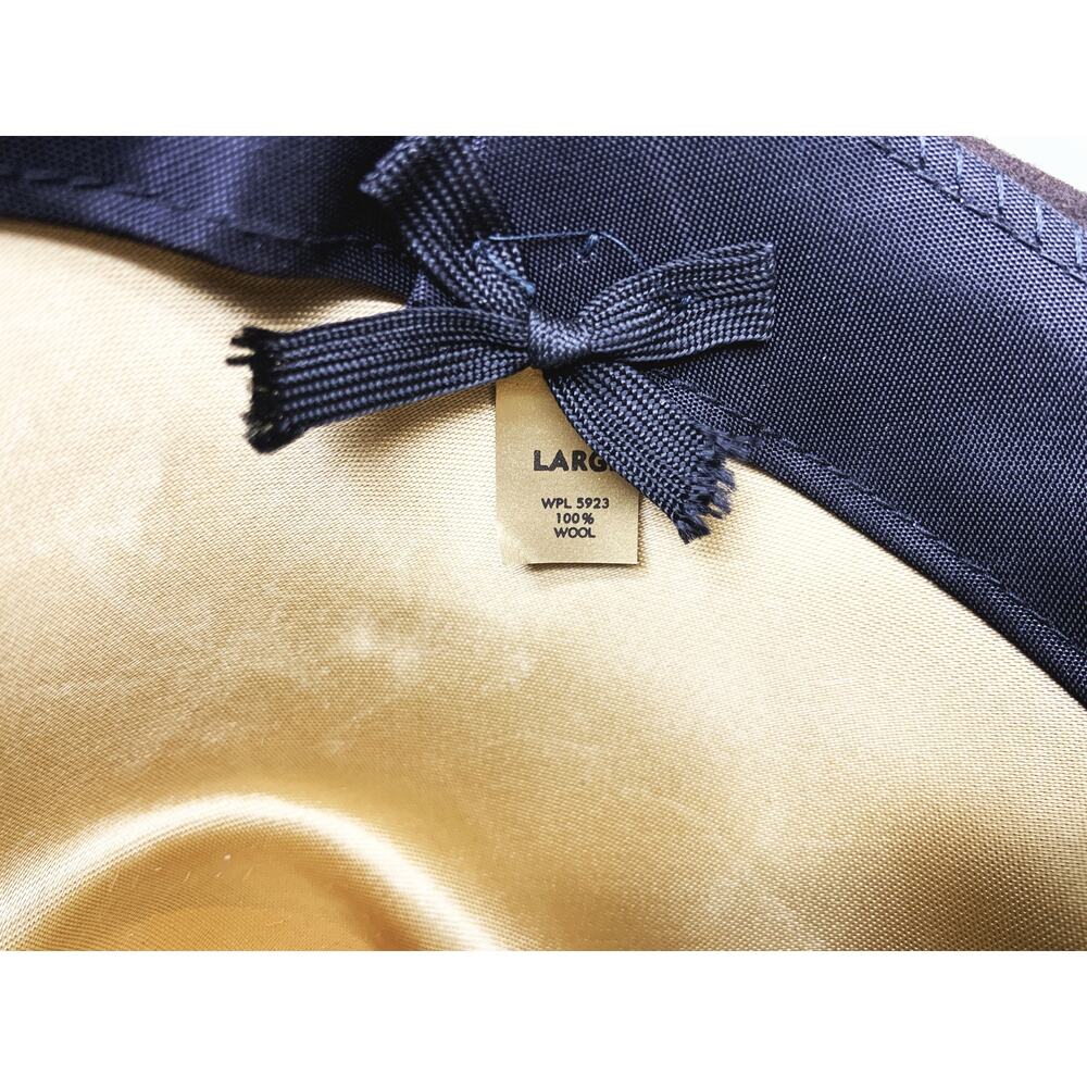 Vintage Shelburne New York Black w/ Beige Band Size L - Picture 6 of 7